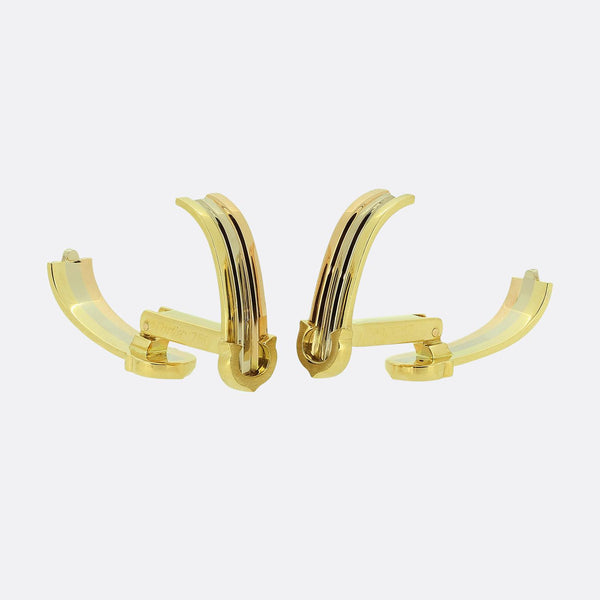 Cartier Double C Tri-Colour Earrings
