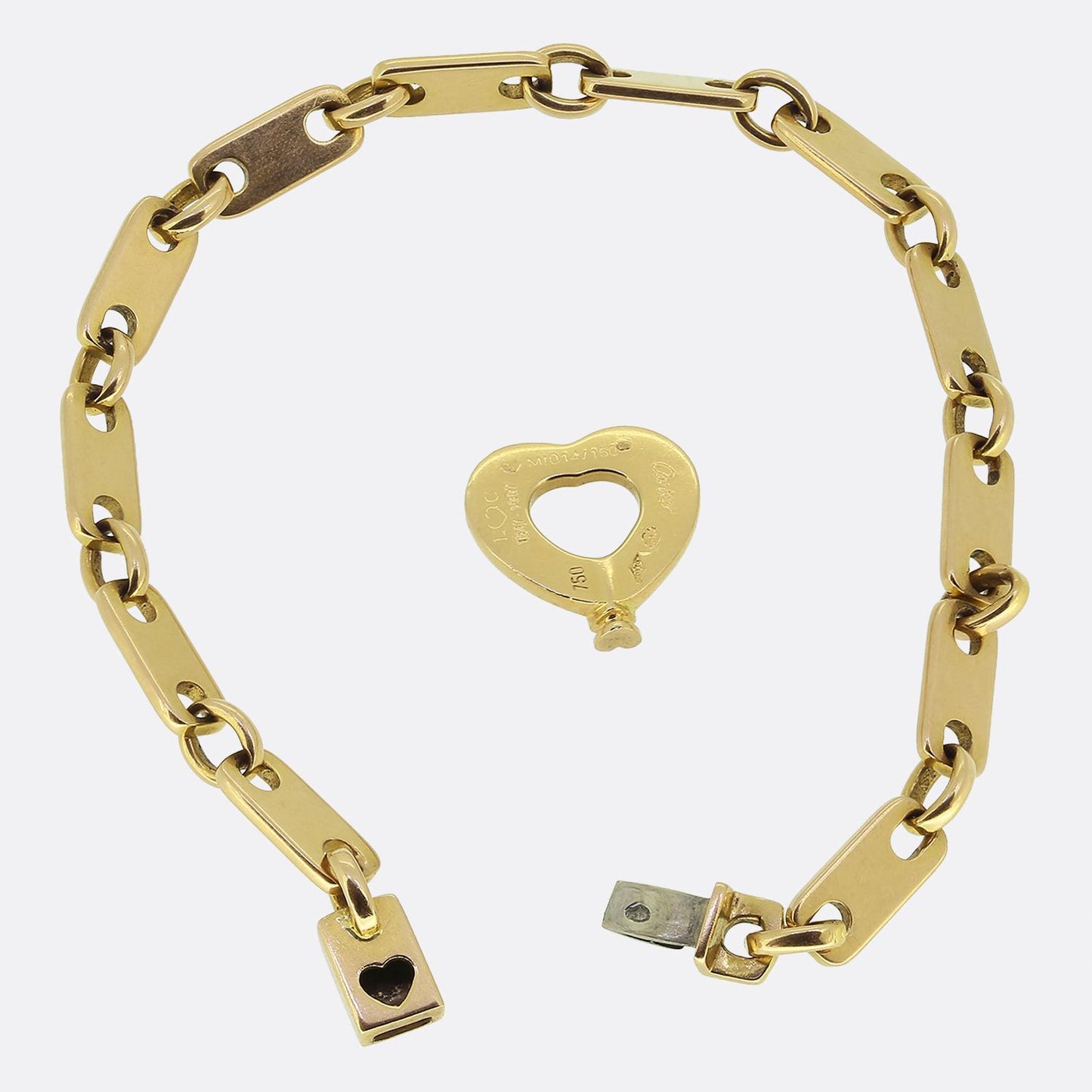 Cartier Fidelity Heart Key Bracelet