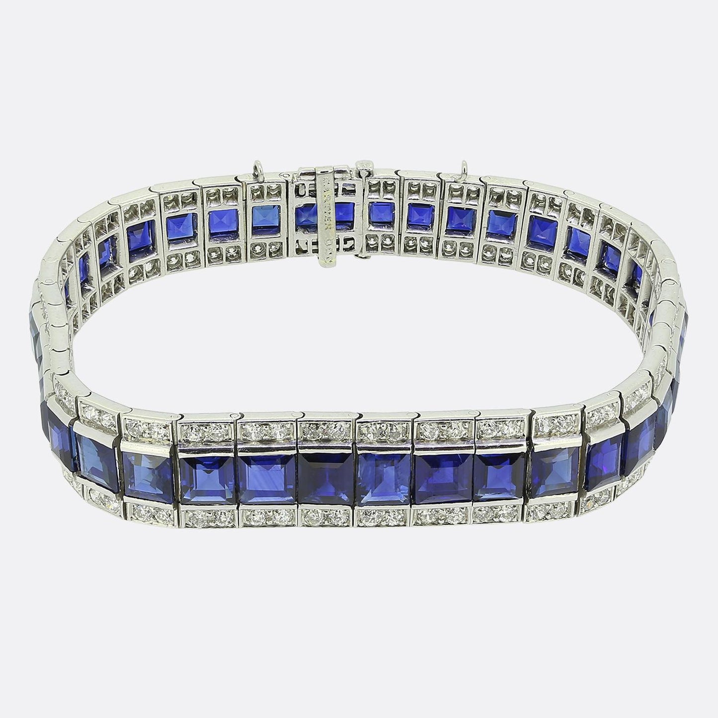 Cartier Art Deco Sapphire and Diamond Bracelet