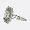Art Deco Old Cushion Cut Diamond Engagement Ring