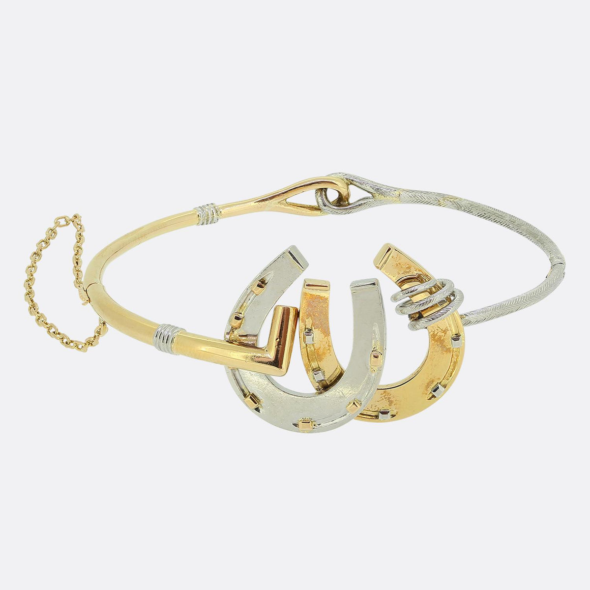 Late Victorian Double Horseshoe Bangle