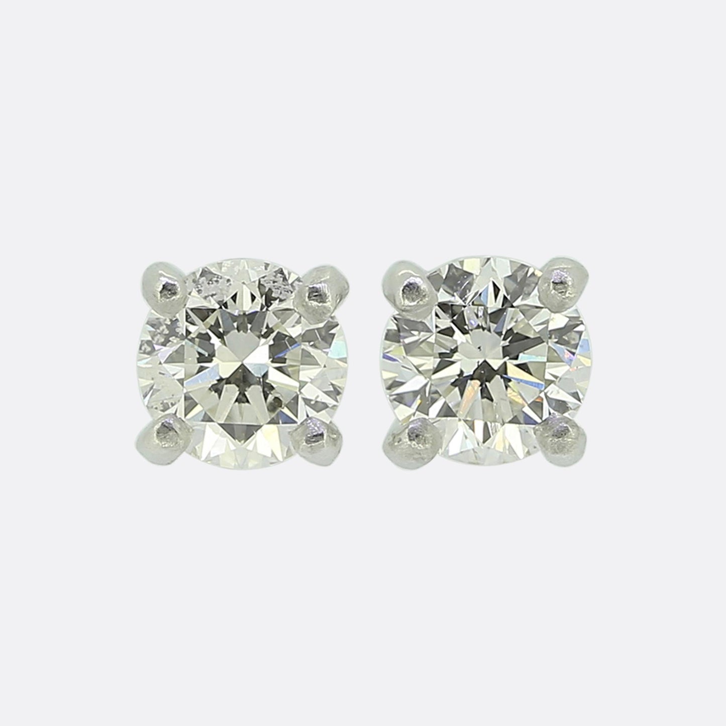 0.80 Carat Diamond Stud Earrings
