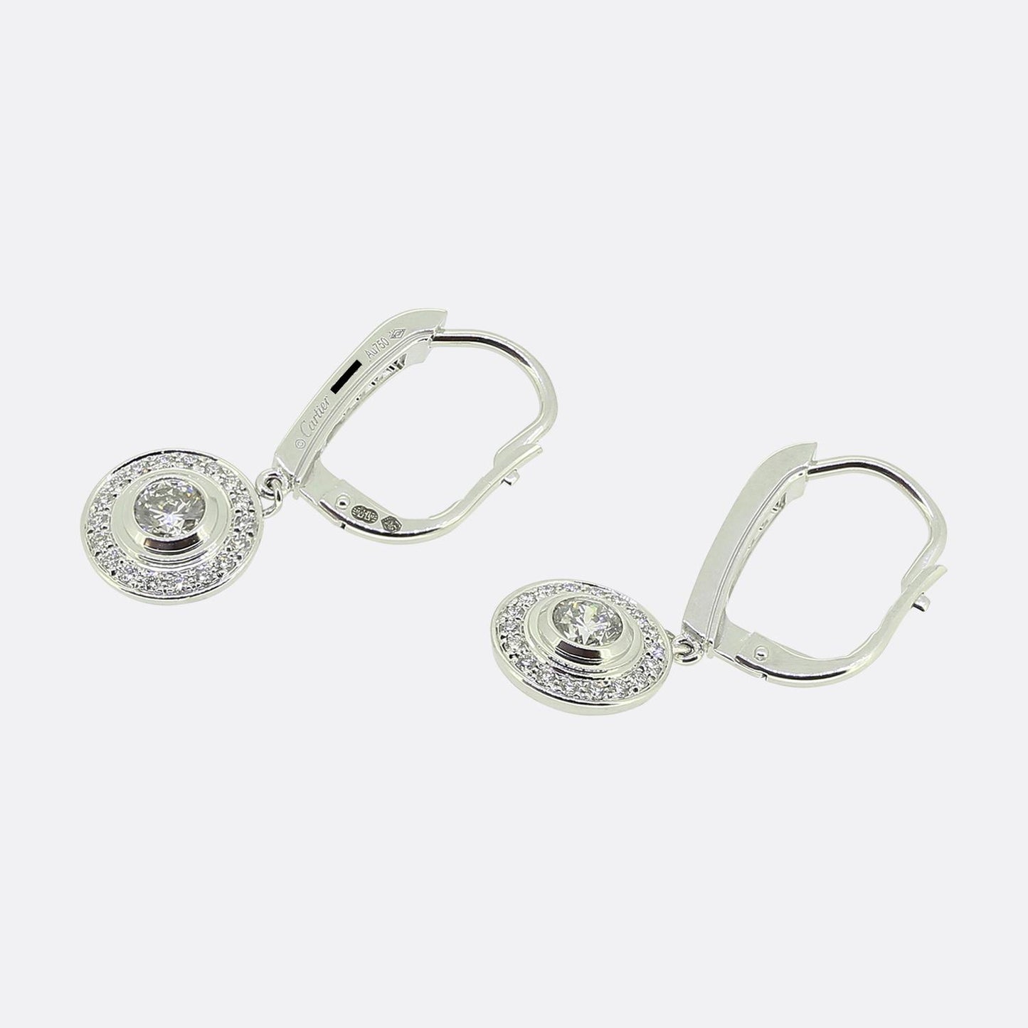 Cartier D'Amour Diamond Sleeper Earrings
