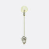 Art Deco Natural Pearl and Diamond Jabot Pin