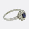 Vintage Sapphire and Diamond Cluster Ring
