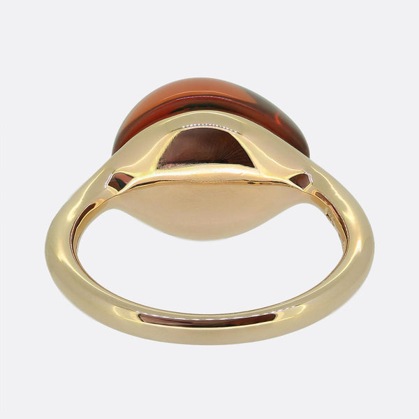 Pomellato Rouge Passion Cabochon Orange Ring