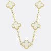 Van Cleef & Arpels Vintage Alhambra 10 Motif Mother of Pearl Necklace