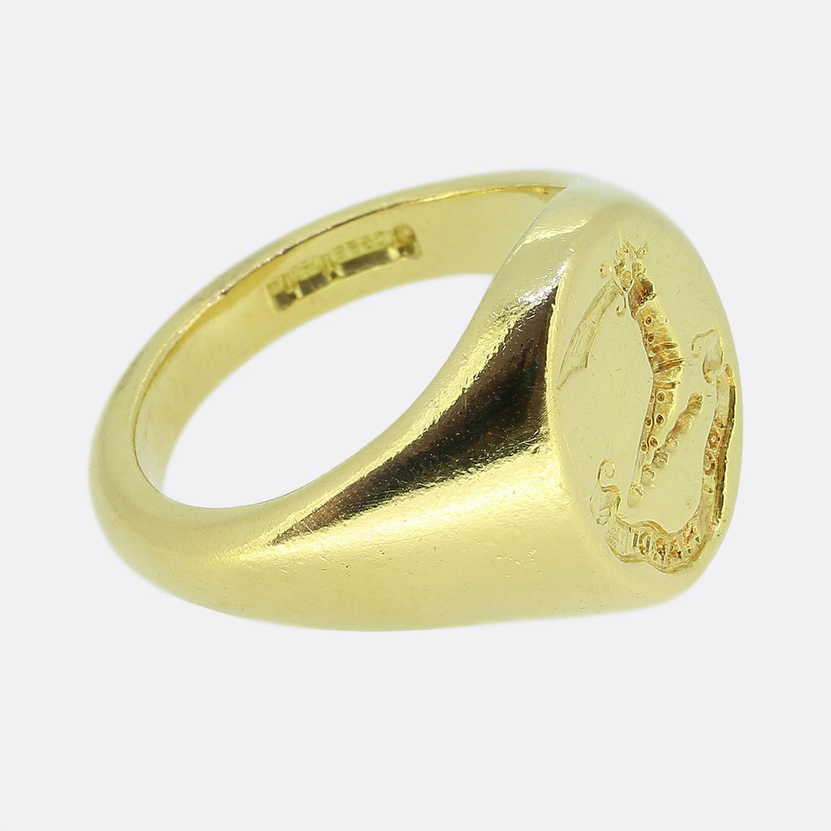 Vintage Charles Green and Sons Intaglio Signet Ring