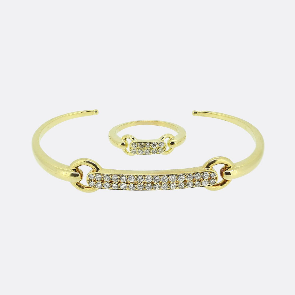 Cartier Diamond Ring and Bangle Set