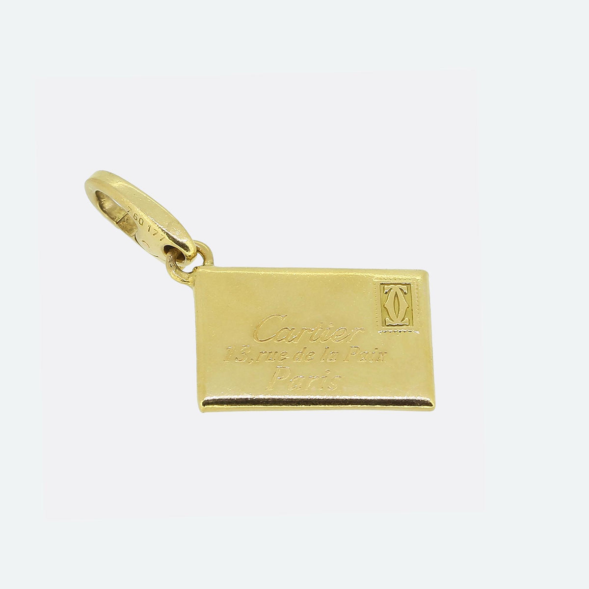 Cartier 13 Rue De La Paix Letter Pendant Charm