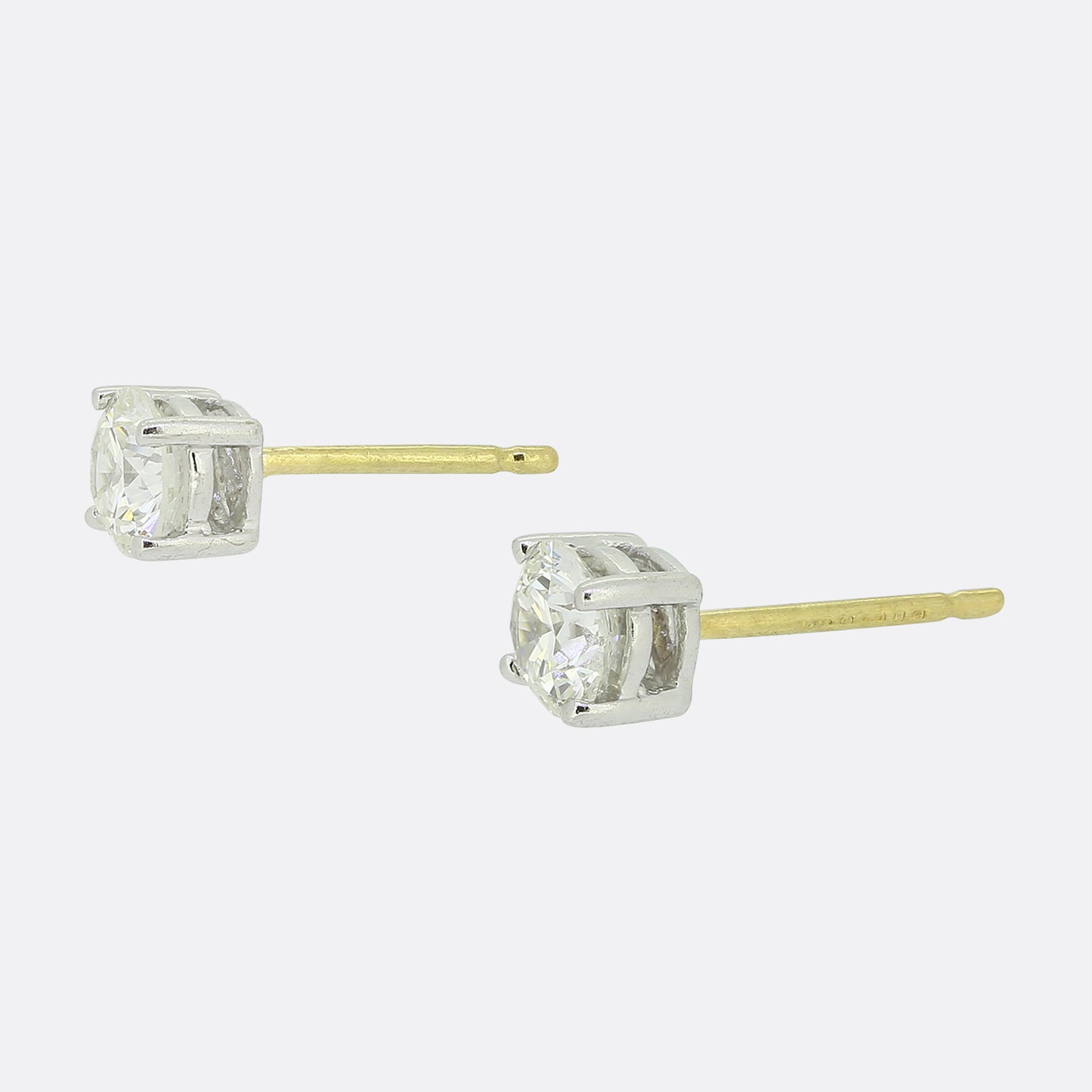 1.00 Carat Diamond Stud Earrings