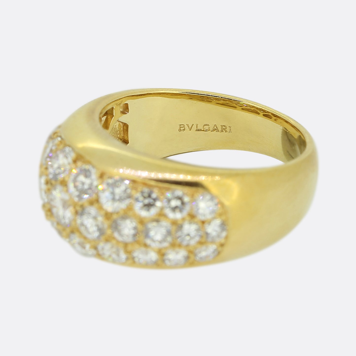 Bvlgari Pavé Diamond Set Ring