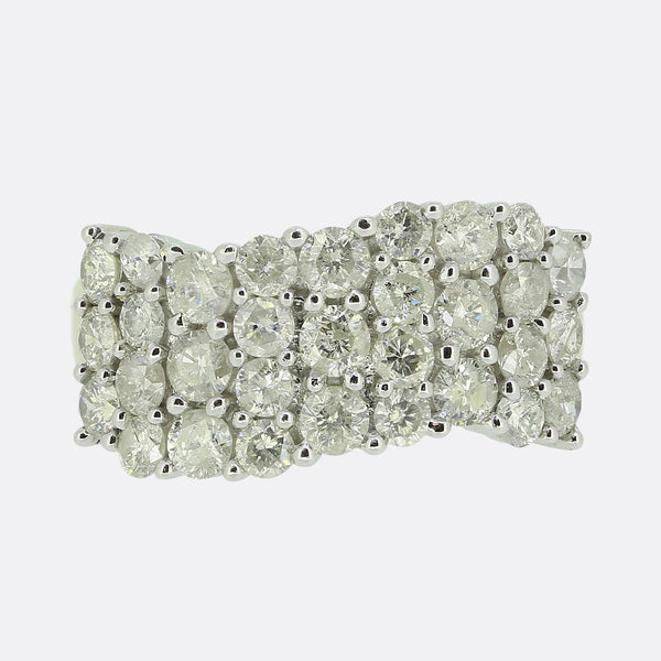2.54 Carat Diamond Cluster Band