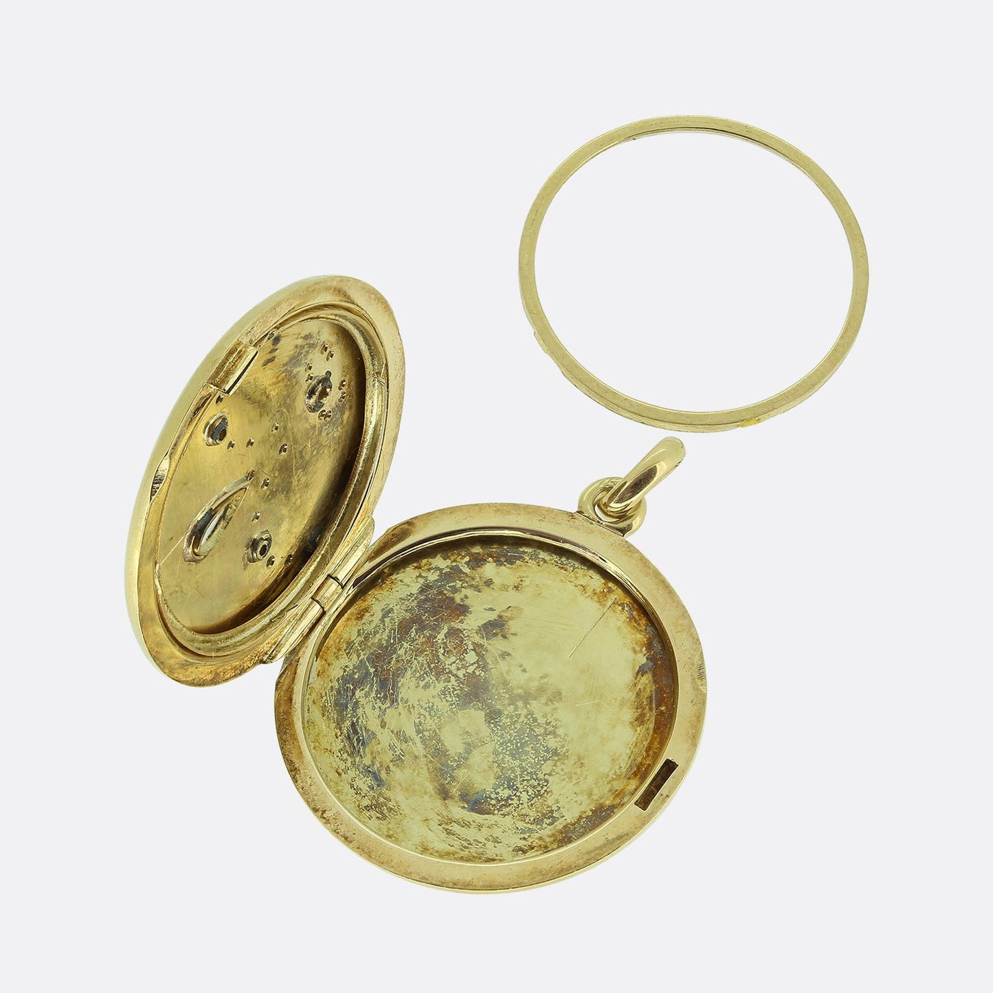 Victorian Rose Cut Diamond Locket Pendant