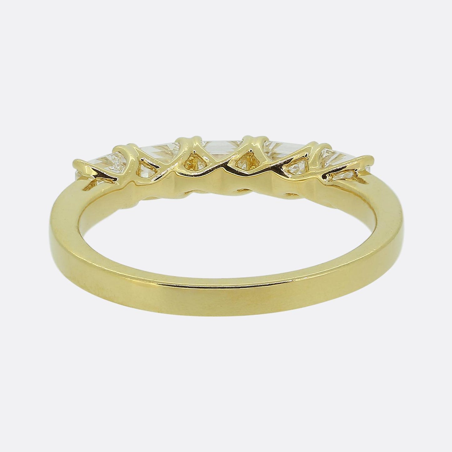 Vintage 0.94 Carat Baguette Cut Diamond Ring