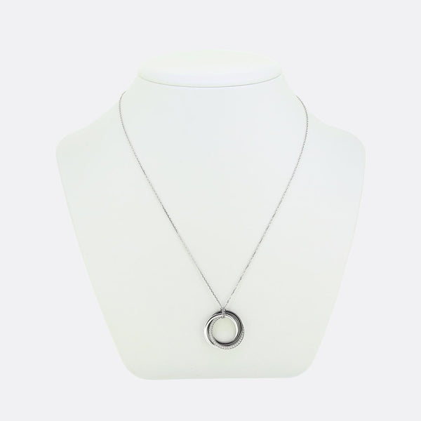 Cartier Ceramic and Diamond Trinity Necklace
