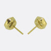 2.00 Carat Hexagonal-Cut Diamond Stud Earrings