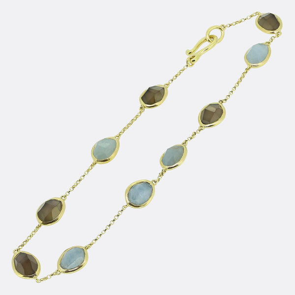 Annoushka Aquamarine and Quartz Bracelet