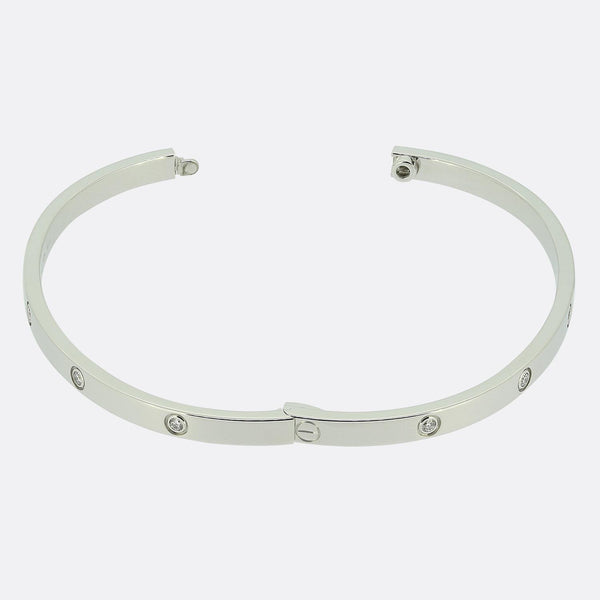 Cartier 10 Diamond Small LOVE Bangle Size 17