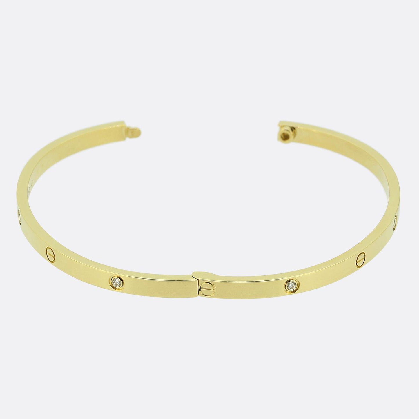Cartier Small Model Six Diamond LOVE Bangle Size 18