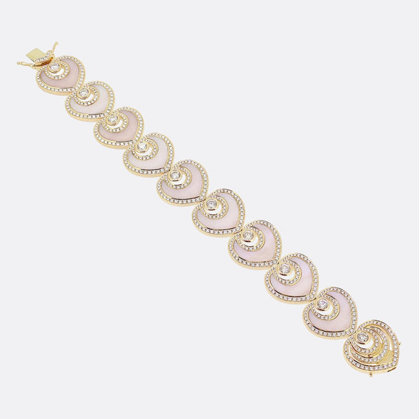 Boodles Sophie Mother of Pearl and Diamond Bracelet