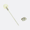 Art Deco Natural Pearl and Diamond Jabot Pin