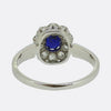 Vintage Sapphire and Diamond Cluster Ring