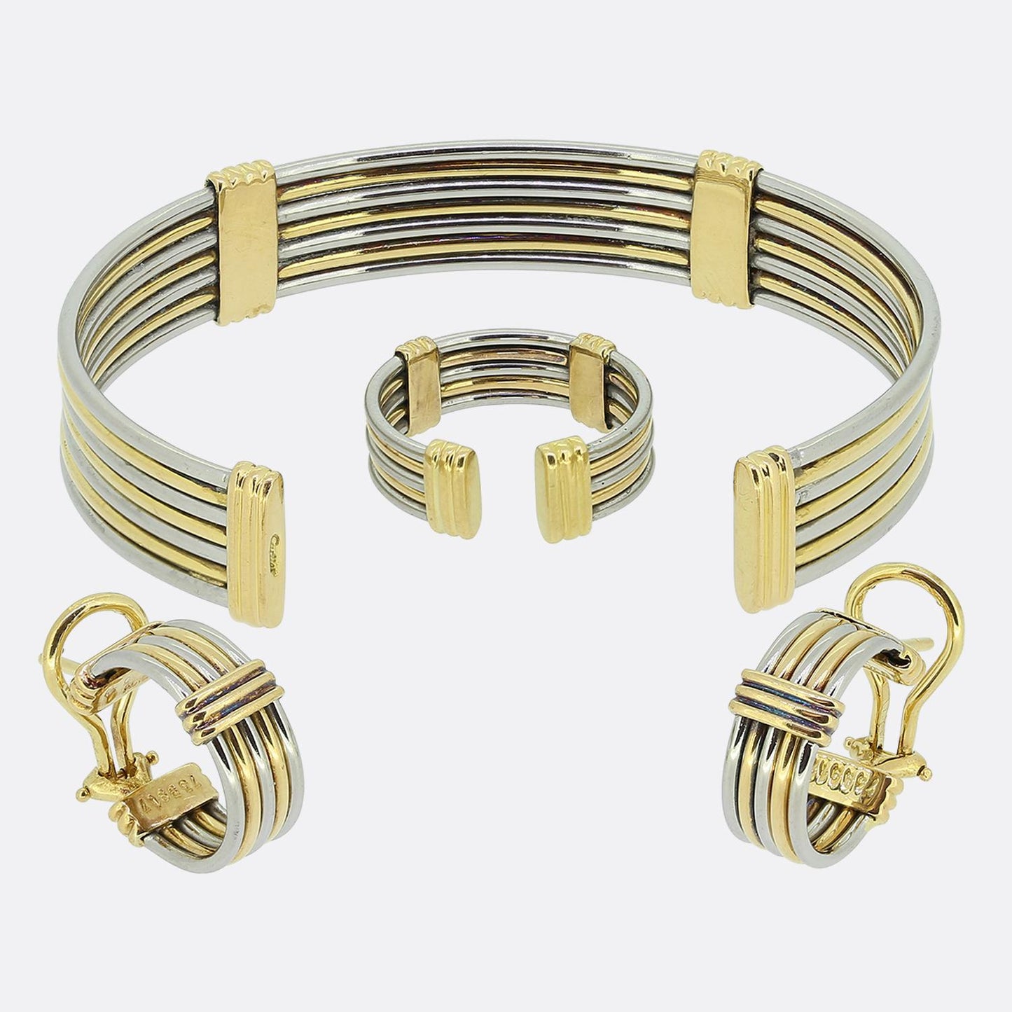 Cartier Vintage Gold and Steel Suite