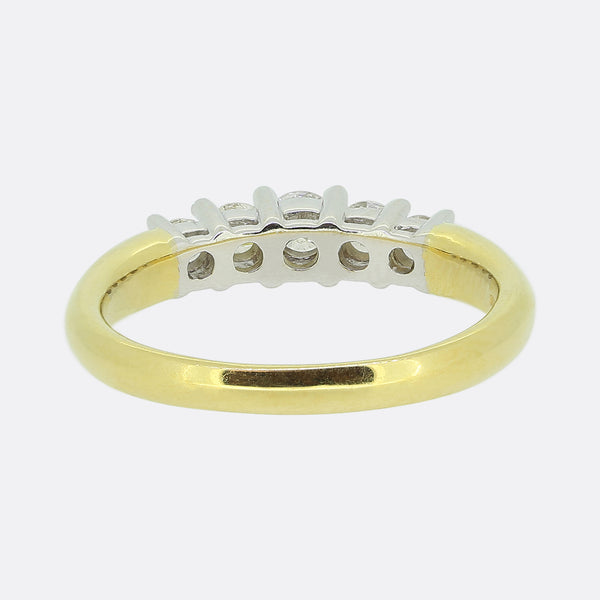 0.49 Carat Five-Stone Diamond Ring