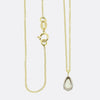 0.40 Carat Old Pair Cut Diamond Solitaire Pendant Necklace
