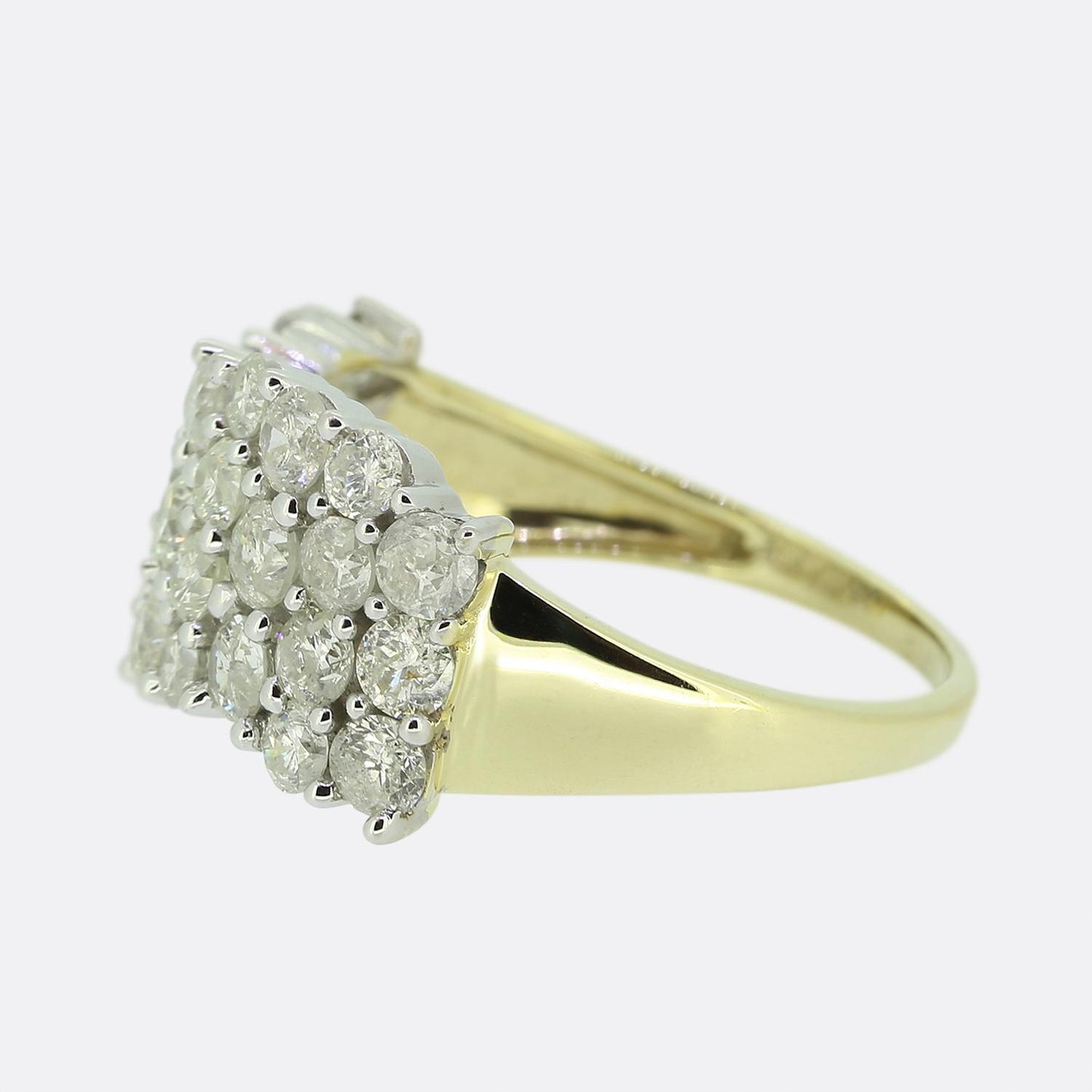 2.54 Carat Diamond Cluster Band
