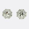 Antique 1.70 Carat Old Cut Diamond Stud Earrings