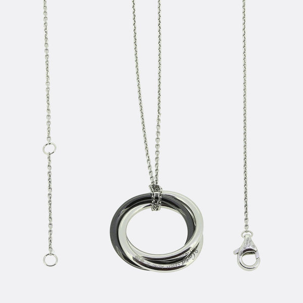 Cartier Ceramic and Diamond Trinity Necklace