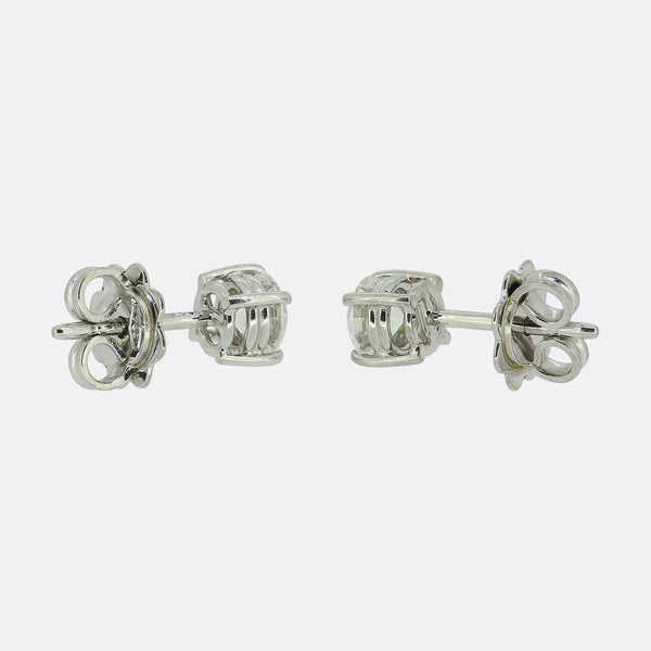 0.80 Carat Diamond Stud Earrings