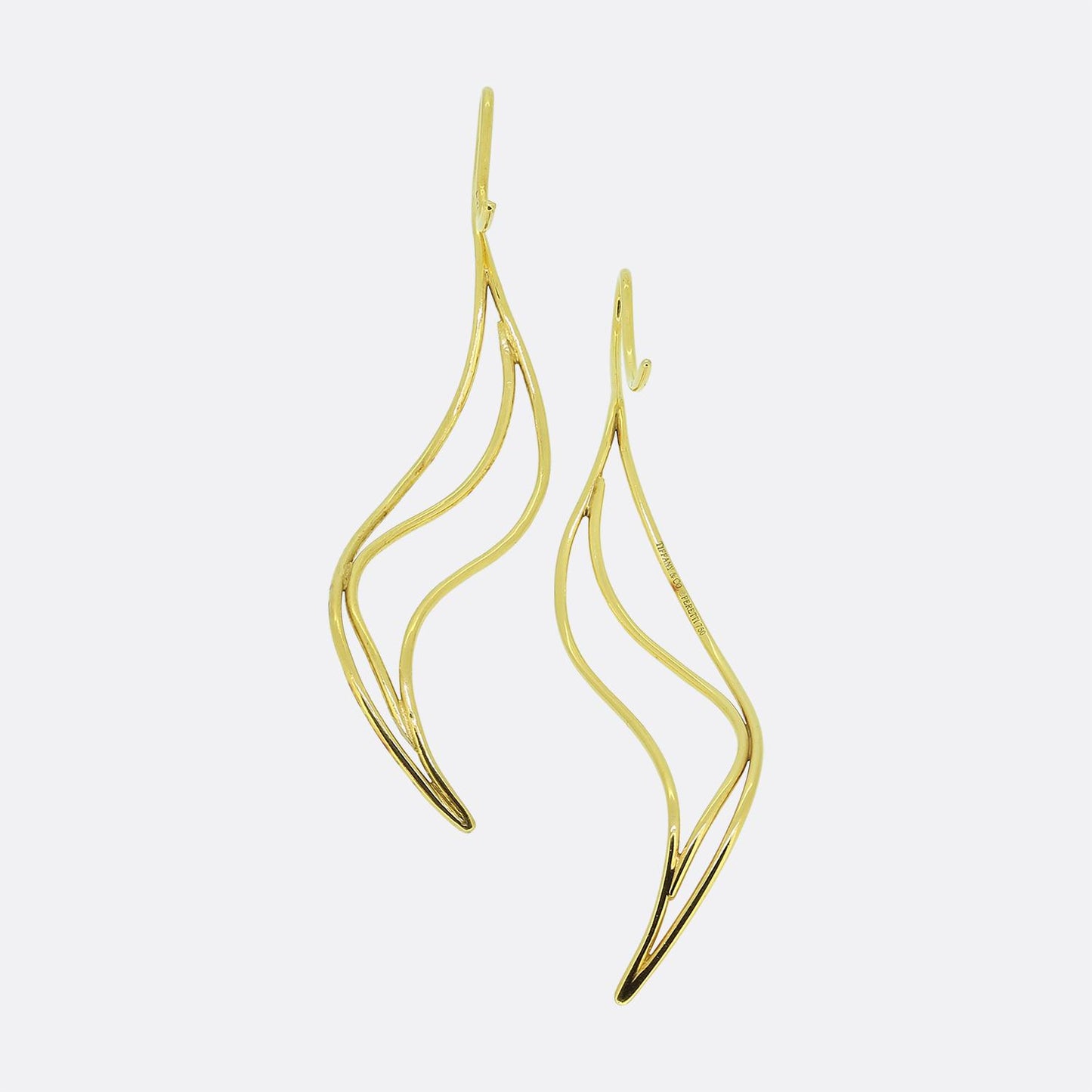 Tiffany & Co Elsa Peretti Wave Earrings