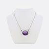 Antique 45.00 Carat Amethyst and Diamond Pendant Necklace