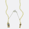 Antique Natural Pearl Necklace and Rose Cut Diamond Clasp