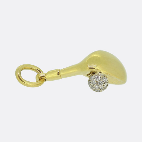 Tiffany & Co. Diamond Golf Club Charm Pendant
