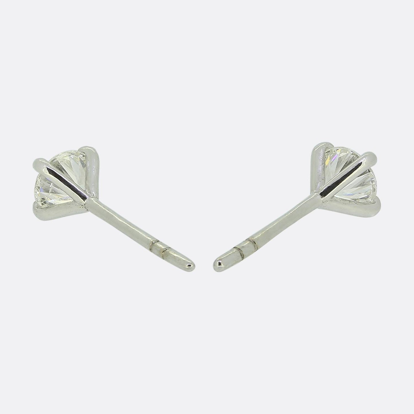 0.80 Carat Diamond Stud Earrings