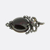 Victorian Cabochon Garnet and Diamond Snake Locket Pendant