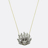 Victorian Diamond Cluster Pendant Necklace