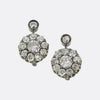Antique Diamond Cluster Earrings