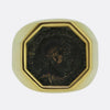 Vesco Vintage Constantine Bronze Coin Signet Ring