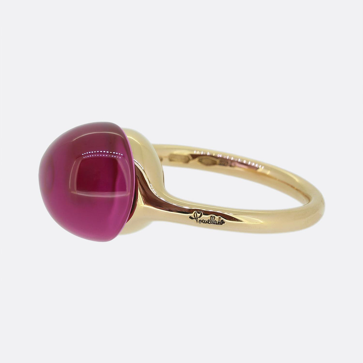 Pomellato Rouge Passion Cabochon Pink Ring