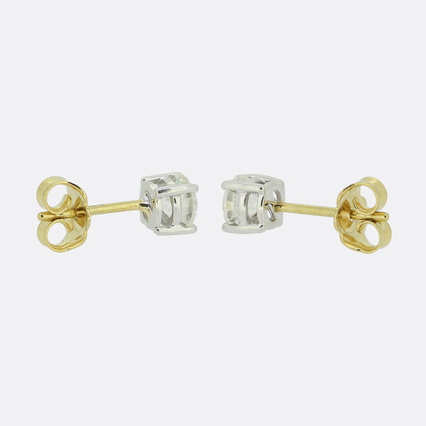 1.00 Carat Diamond Stud Earrings