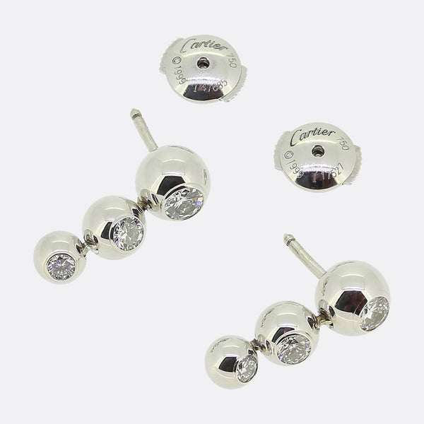 Cartier Perle de Diamants Drop Earrings