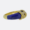 Cartier Double C Diamond and Lapis Lazuli Ring