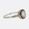 Art Deco Ruby and Diamond Target Ring