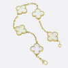 Van Cleef & Arpels Vintage Alhambra Five Motif Mother of Pearl Bracelet
