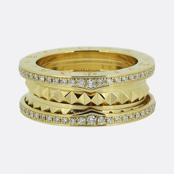 Bvlgari b.Zero1 Diamond Rock Ring Size K 1/2 (51)